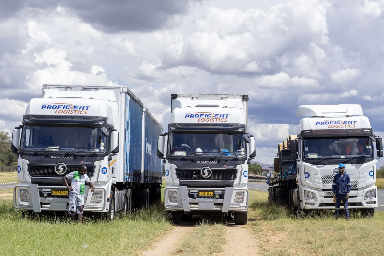 Proficient Logistics drivers with the fleet
